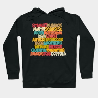 Legendary Movie Directors - Blockletter Typo Style Series Hoodie